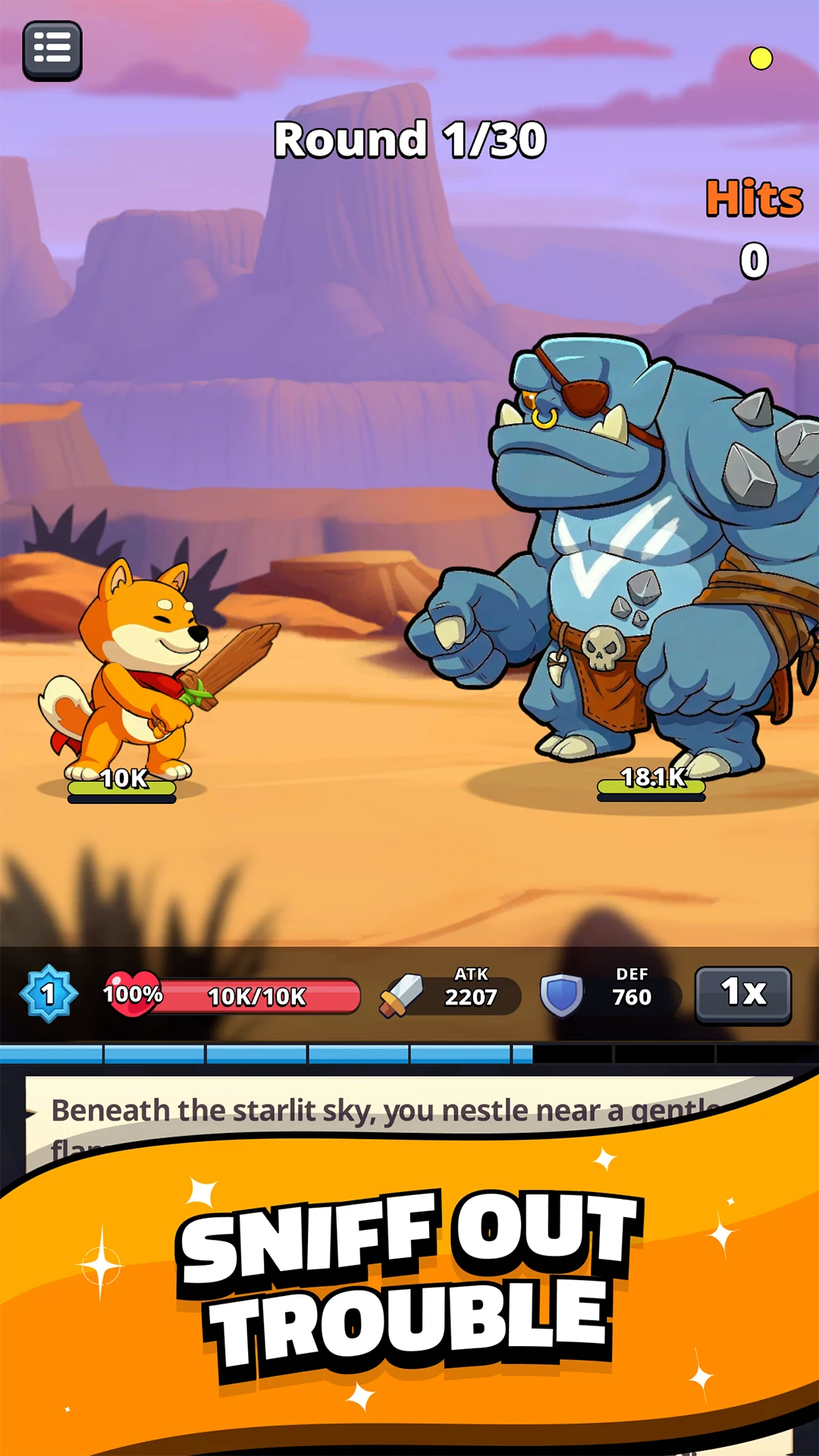 Shiba Story Go! RPG Idle Game screenshot