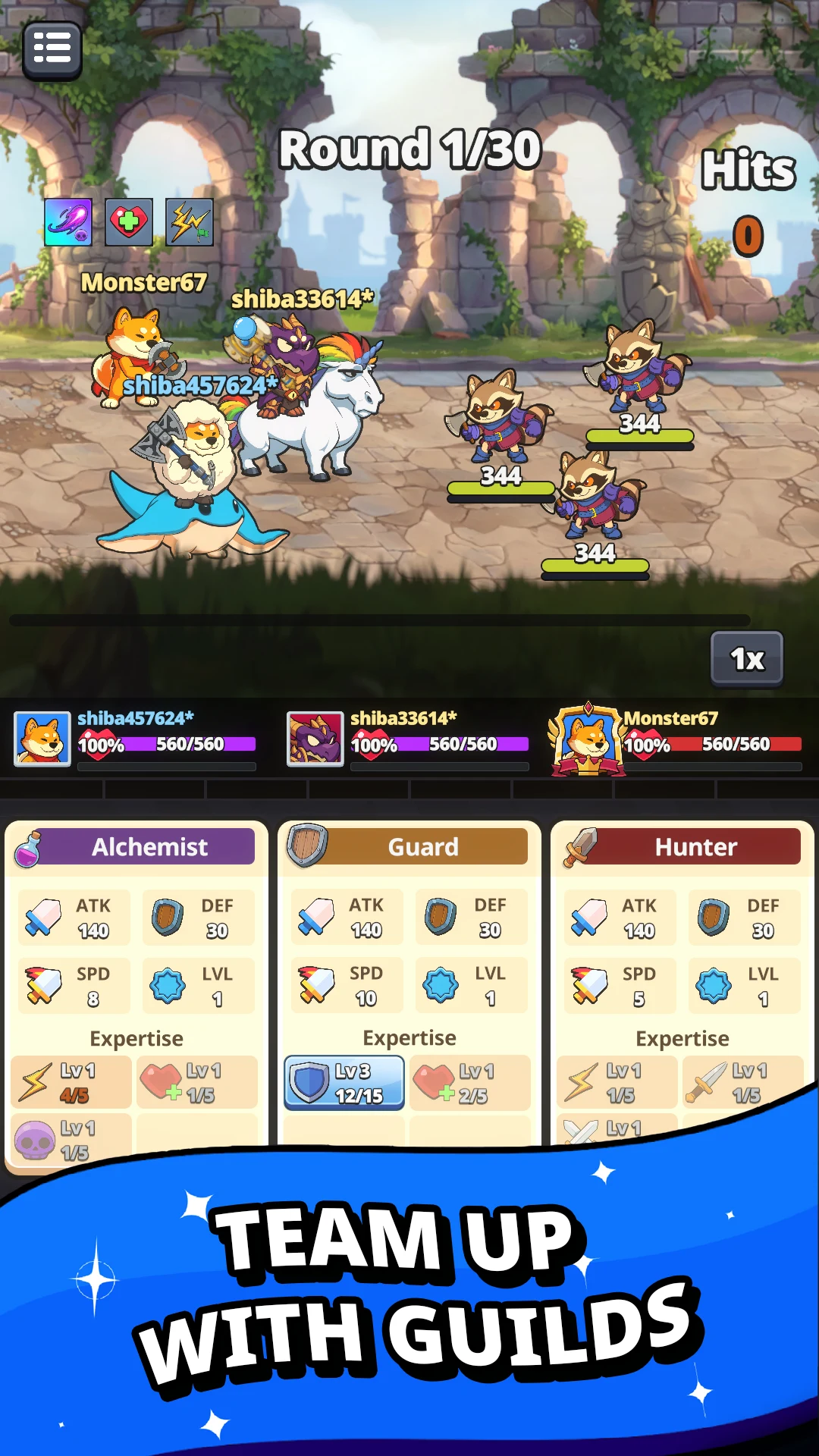 Shiba Story Go! RPG Idle Game screenshot